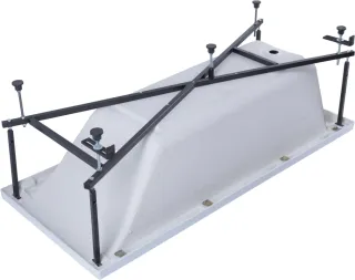 Акриловая ванна Aquanet Bright 347139 170x75 см с каркасом и фронтальной панелью